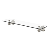 Cromford Cromford Glass Phoenix Shelf 450mm - Brushed Nickel