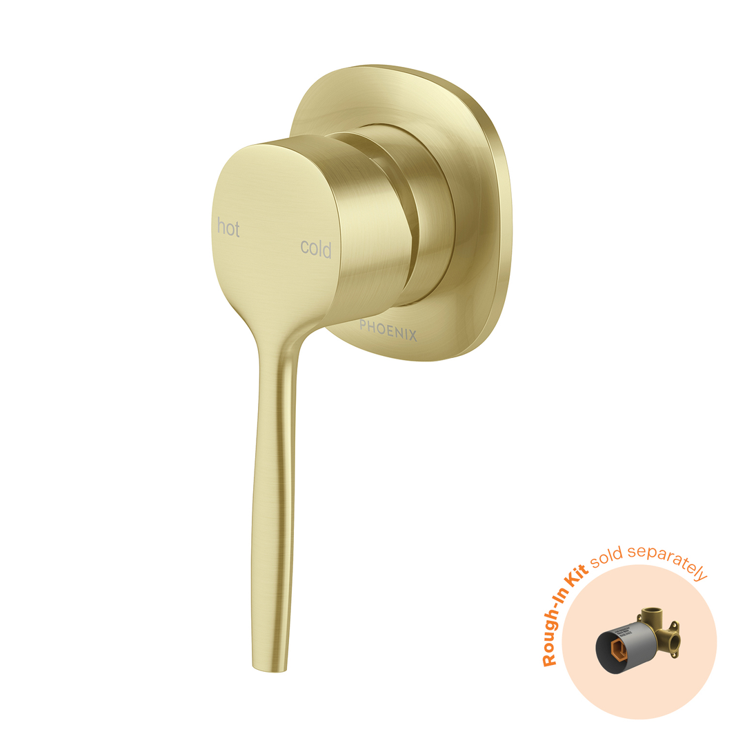 Vask Switchmix Shower / Wall Phoenix Mixer Fit-Off Kit - Brushed Gold