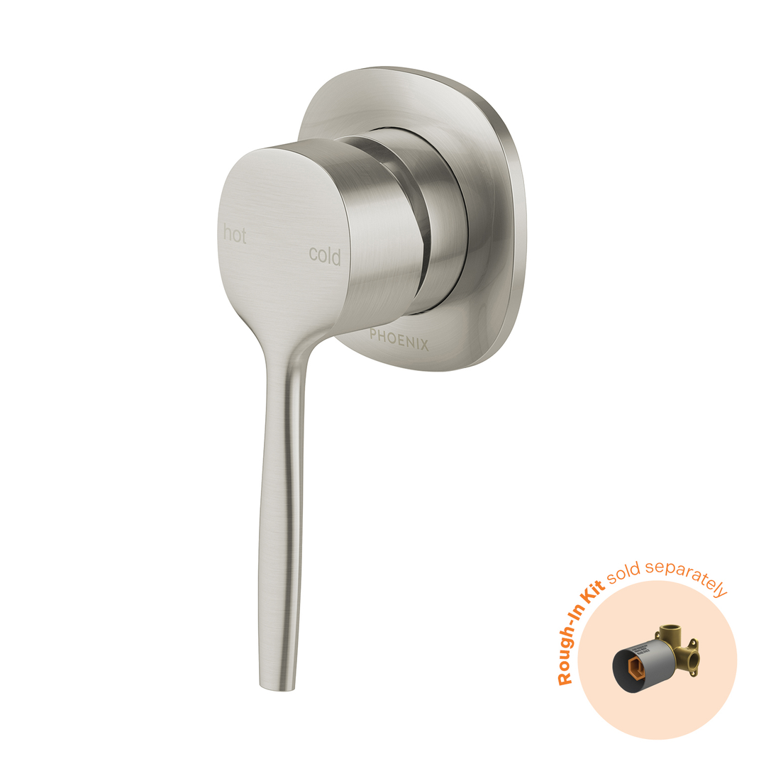 Vask Switchmix Shower / Wall Phoenix Mixer Fit-Off Kit - Brushed Nickel