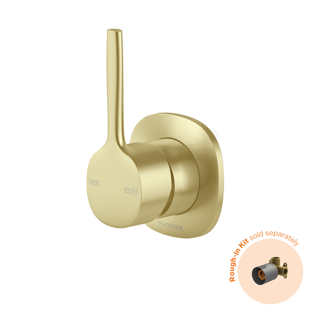 Vask Switchmix Shower / Wall Phoenix Mixer Pin Up Fit-Off Kit - Brushed Gold