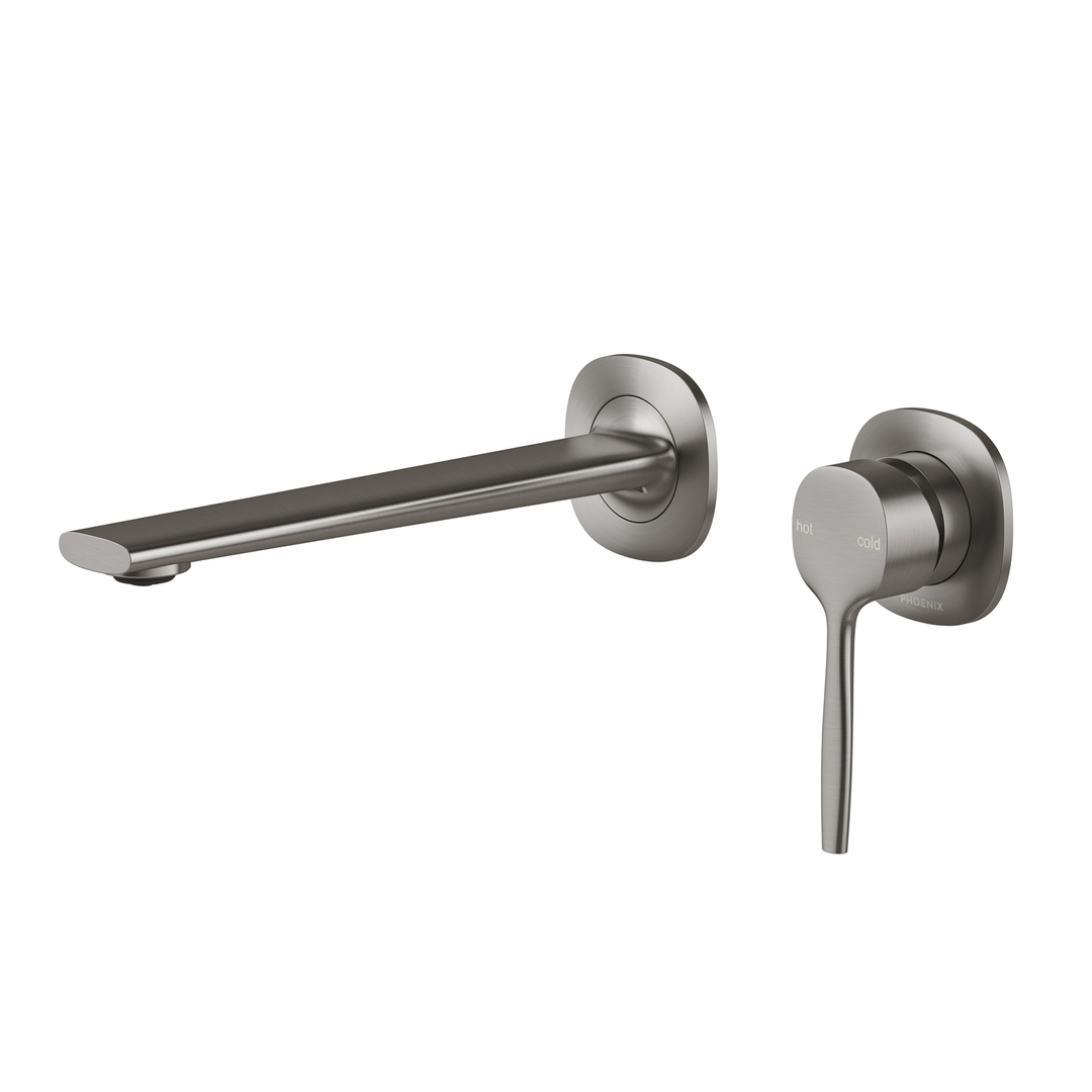 Vask Switchmix Wall Basin / Bath Phoenix Mixer Set 200Mm  - Brushed Carbon