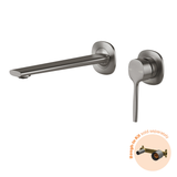 Vask Switchmix Wall Basin / Bath Phoenix Mixer Set 200Mm Fit-Off Kit - Brushed Carbon