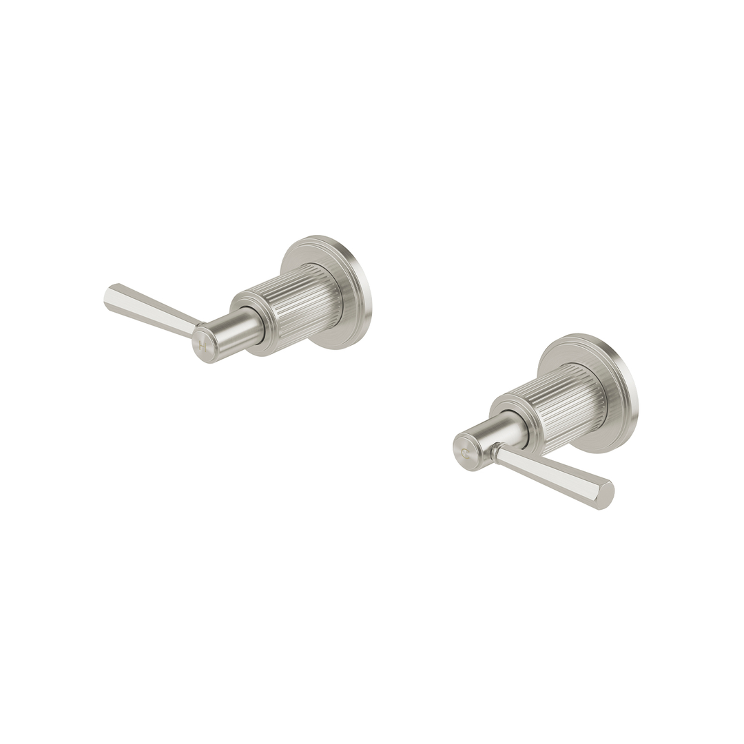 Wiltern Wiltern Wall Top Phoenix Assemblies 15mm Extended Spindles - Brushed Nickel