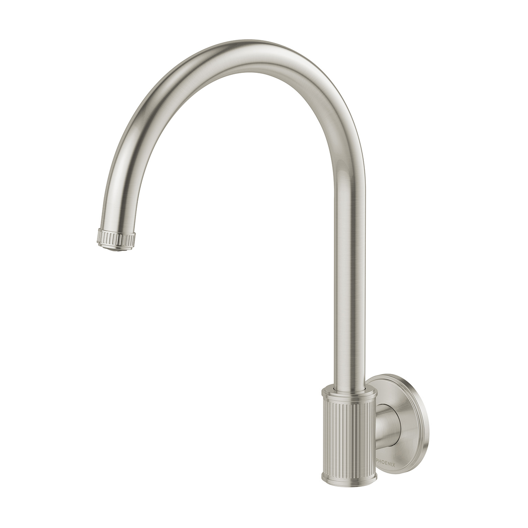 Wiltern Wiltern Wall Sink Phoenix Outlet 180mm - Brushed Nickel