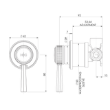 Wiltern Wiltern Switchmix Phoenix Shower/Wall Mixer - Chrome