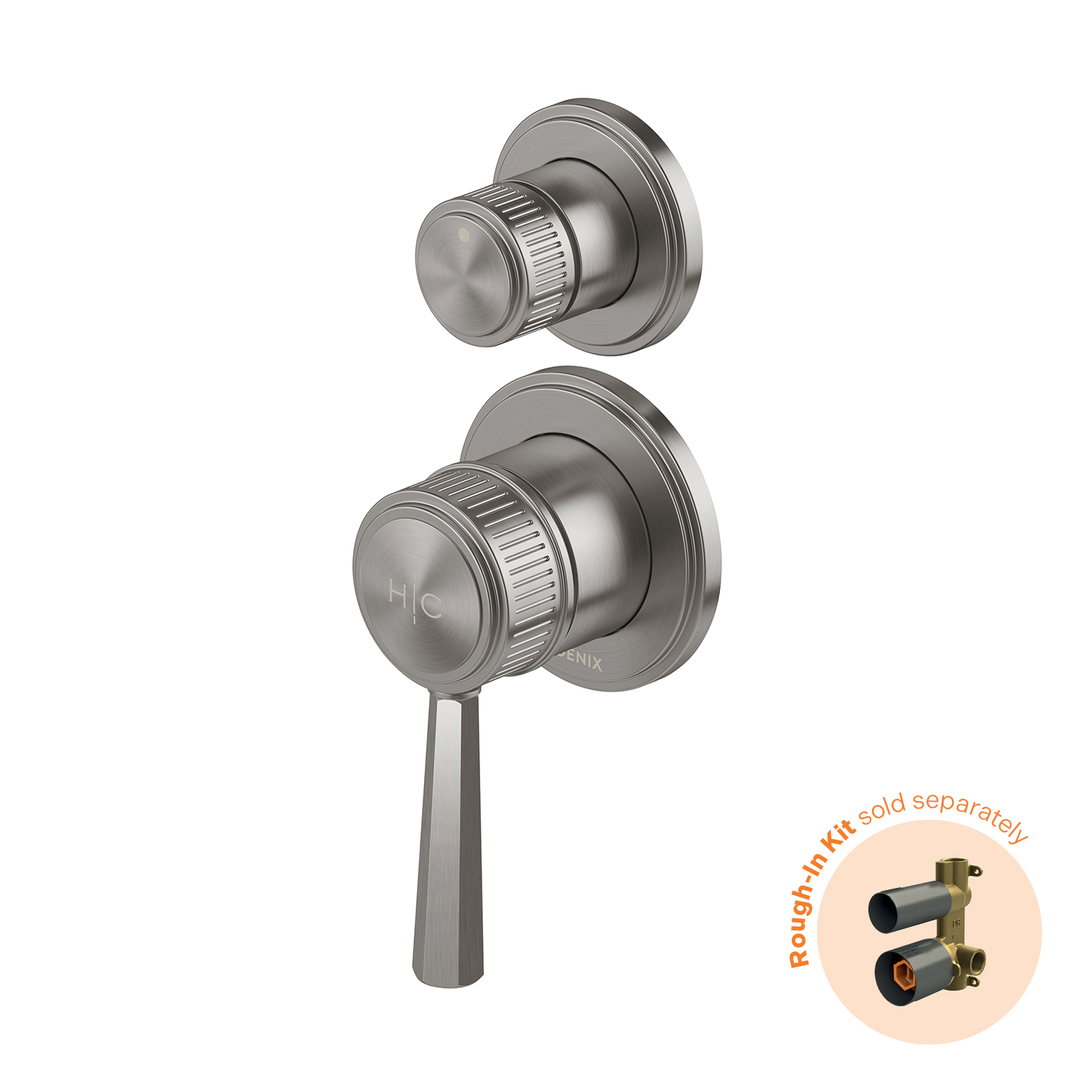 Wiltern Wiltern Switchmix Phoenix Shower/Bath Diverter Mixer FitOff Kit - Brushed Carbon