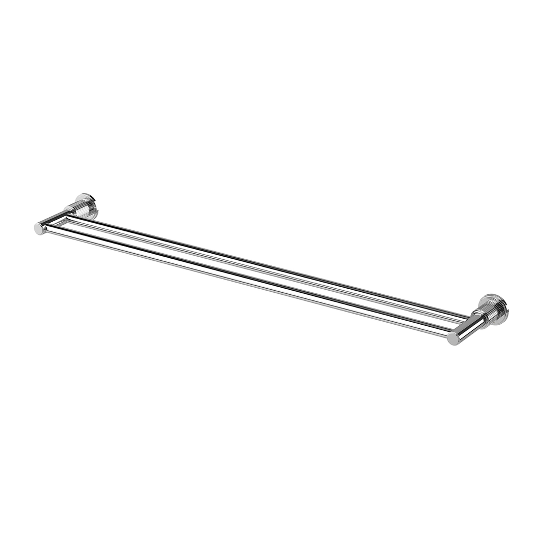 Wiltern Wiltern Double Phoenix Towel Rail 800mm - Chrome