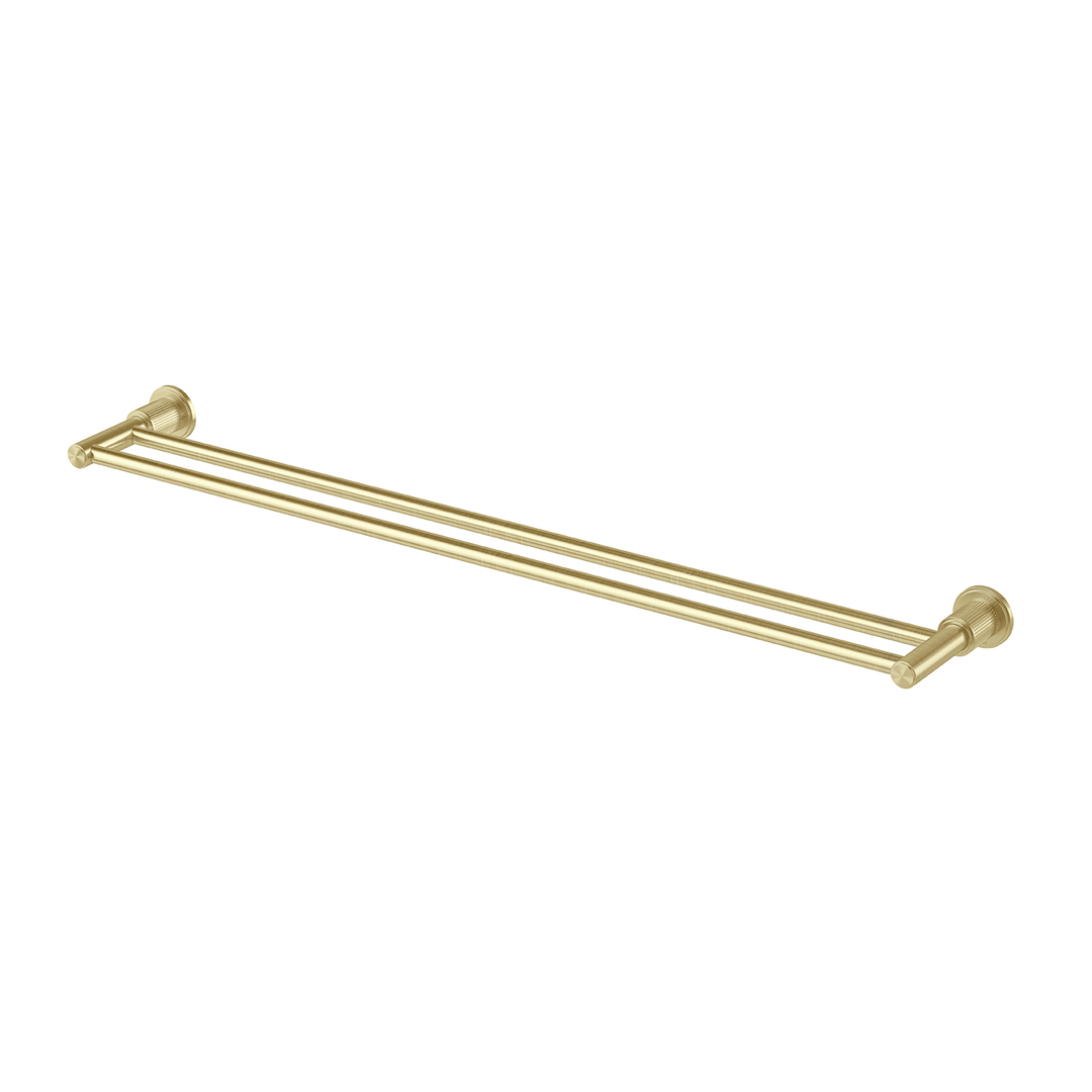 Wiltern Wiltern Double Phoenix Towel Rail 800mm - Brushed Gold