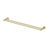 Wiltern Wiltern Double Phoenix Towel Rail 800mm - Brushed Gold