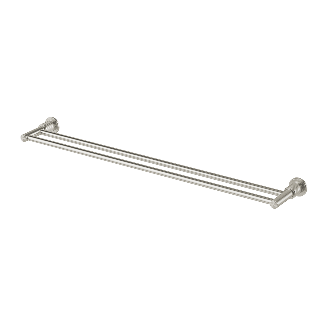 Wiltern Wiltern Double Phoenix Towel Rail 800mm - Brushed Nickel