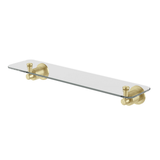 Wiltern Wiltern Glass Phoenix Shelf 450mm - Brushed Gold