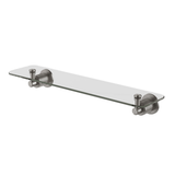 Wiltern Wiltern Glass Phoenix Shelf 450mm - Brushed Carbon