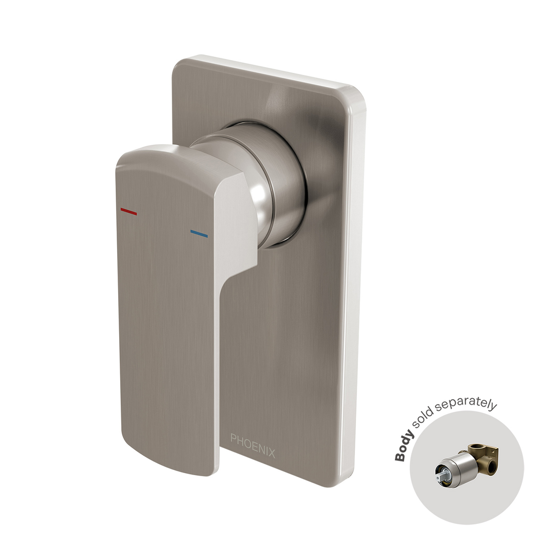 Phoenix Teva Shower / Wall Mixer Trim Kit Only - Brushed Nickel 152-7805-40