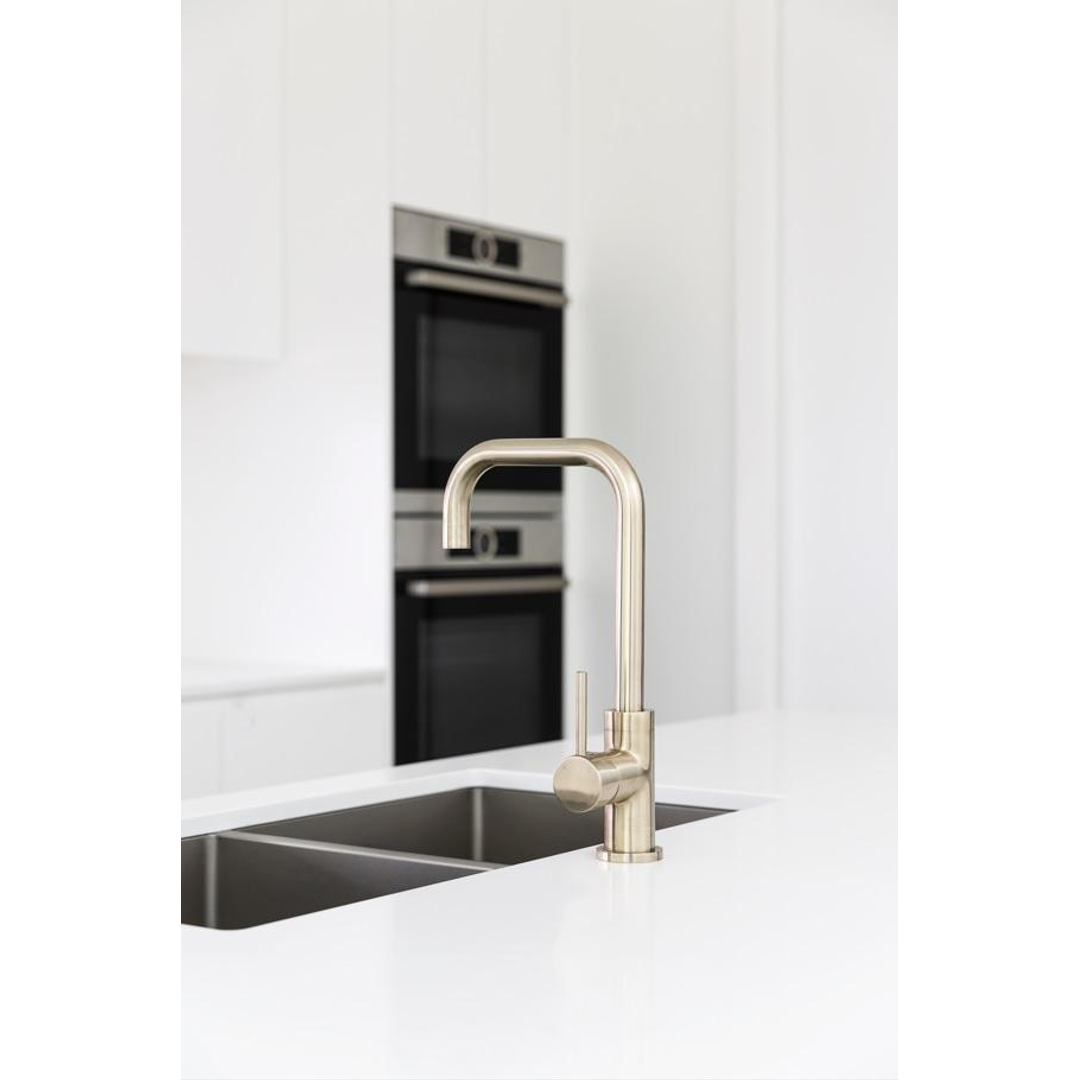 Meir Round Kitchen Mixer Tap - Brushed Nickel