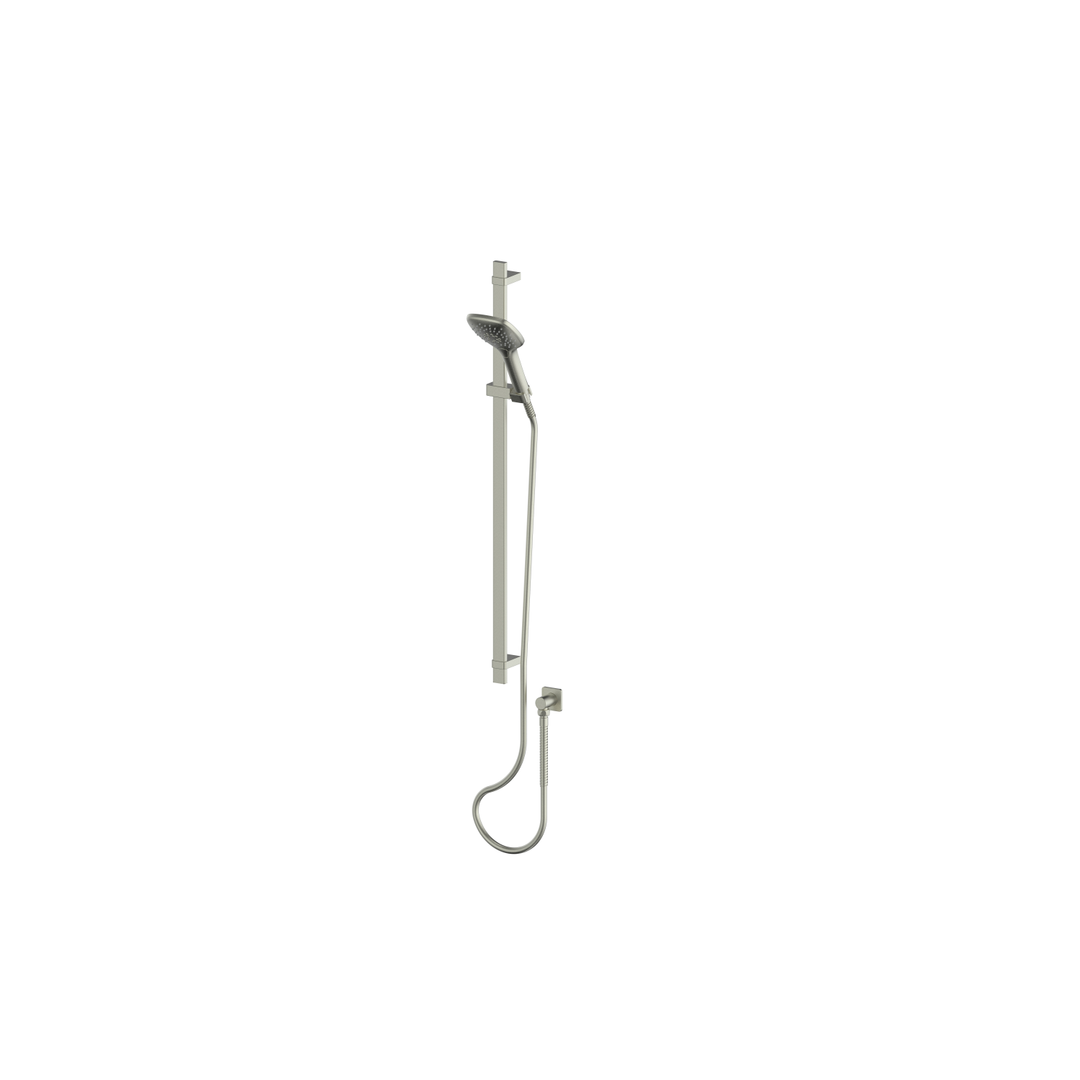 Greens Skyla Airflo Rail Shower 110Mm X 107Mm Multi Function Handset - Brushed Nickel
