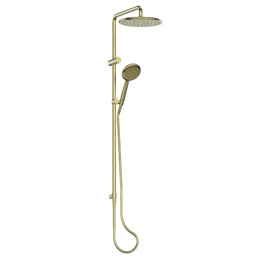 Greens Rocco Twin Rail Shower - Brushed Brass