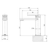 Teel Basin Phoenix Mixer - Chrome