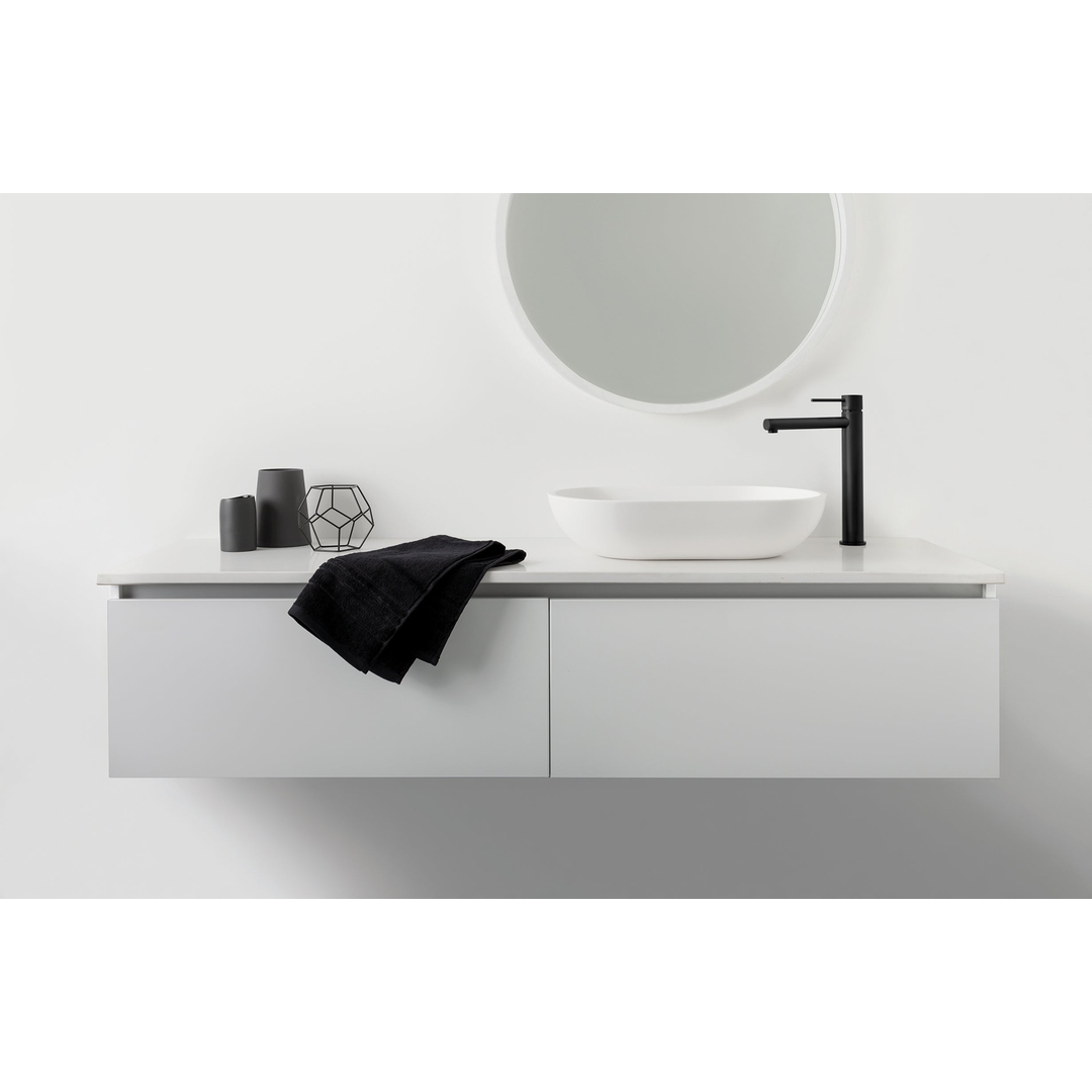 Vivid Slimline Vessel Phoenix Mixer- Matte Black