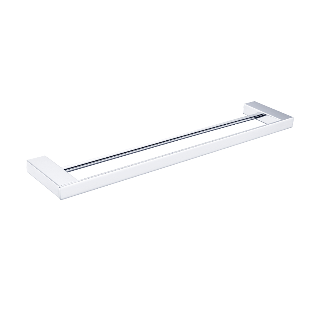 Nero Celia 600Mm Double Towel Rail - Chrome