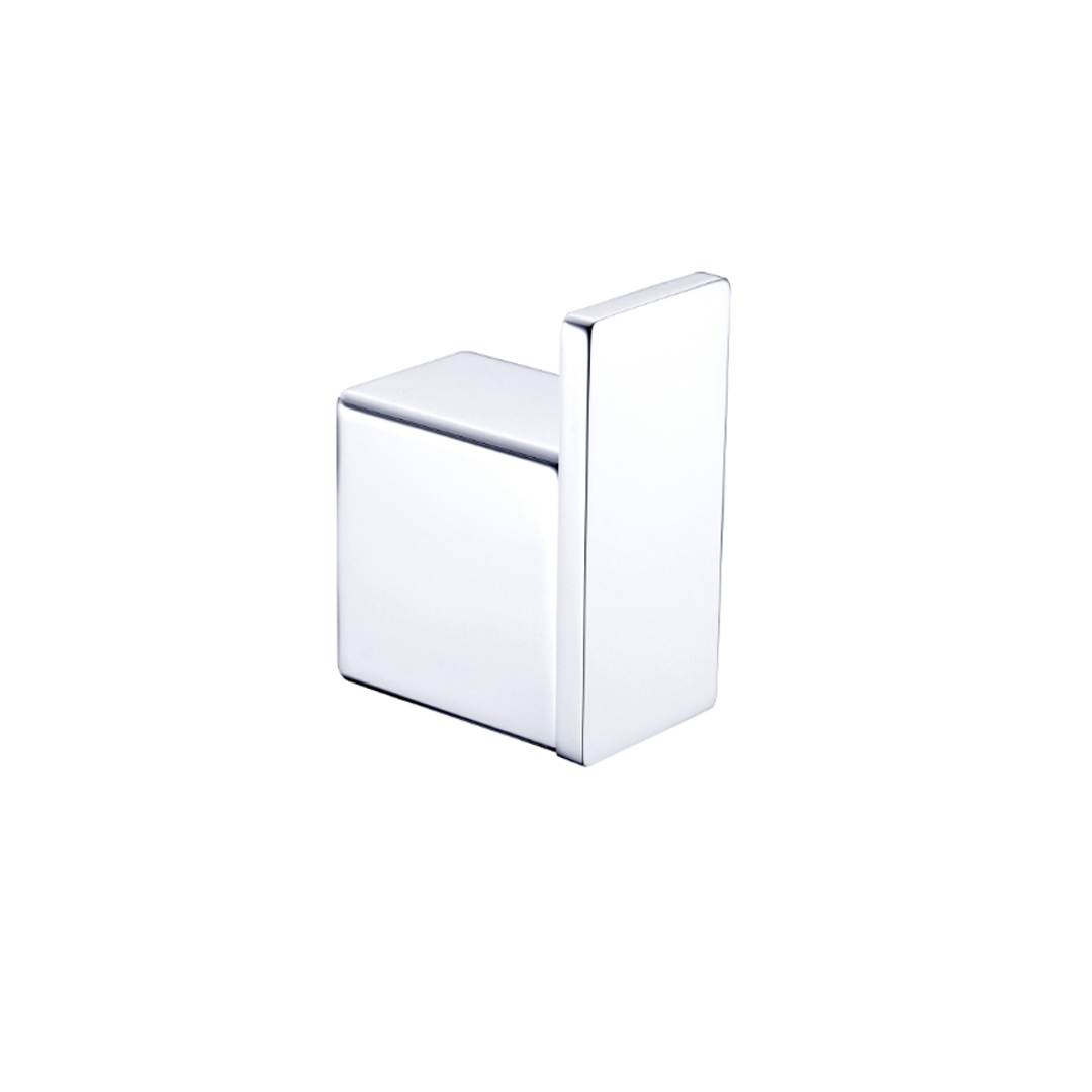 Celia Nero Robe Hook Shower - Chrome