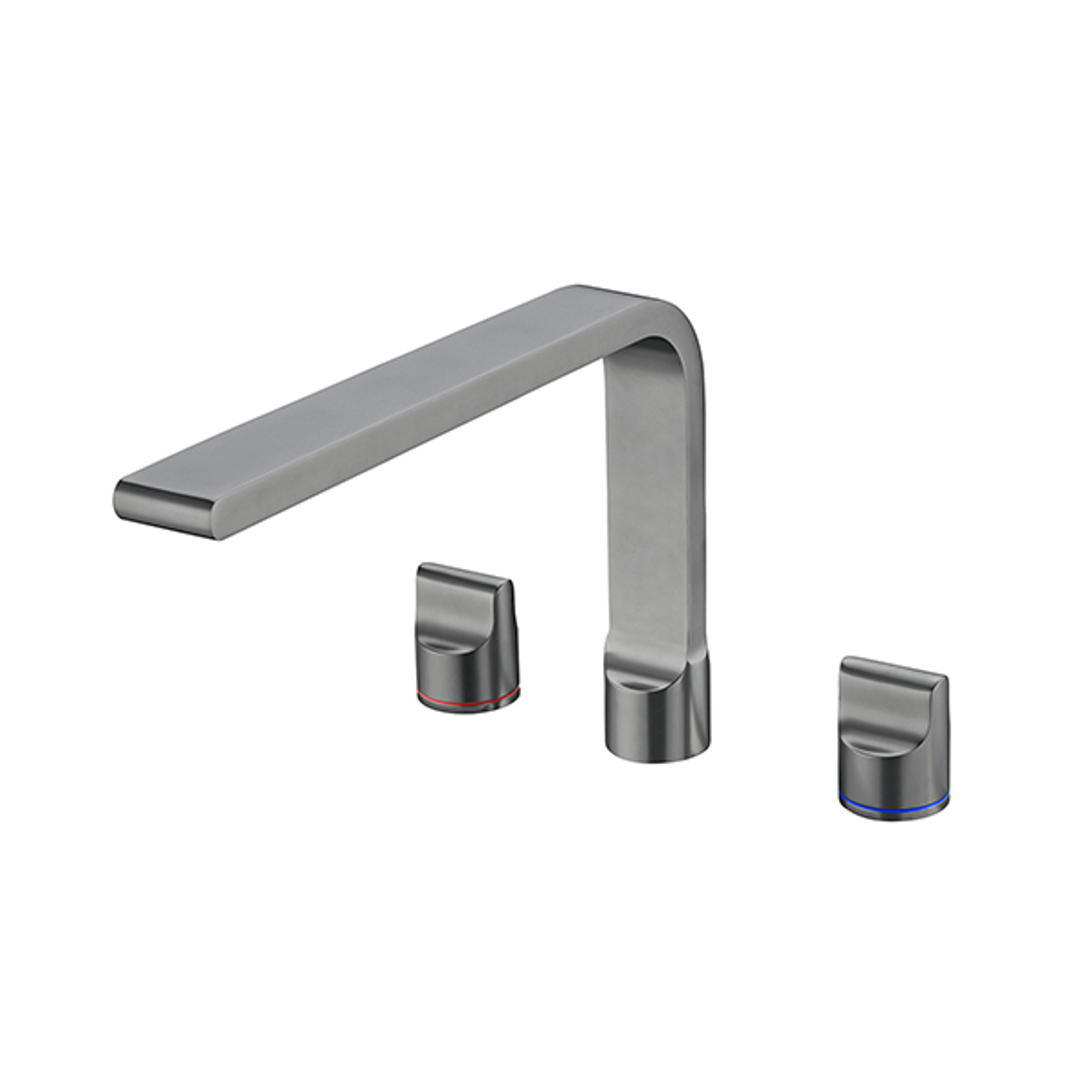 Nero Pearl Kitchen Set With Swivel Spout - Gunmetal Grey