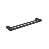 Nero Pearl/Vitra Double Towel Rail 600mm - Matte Black