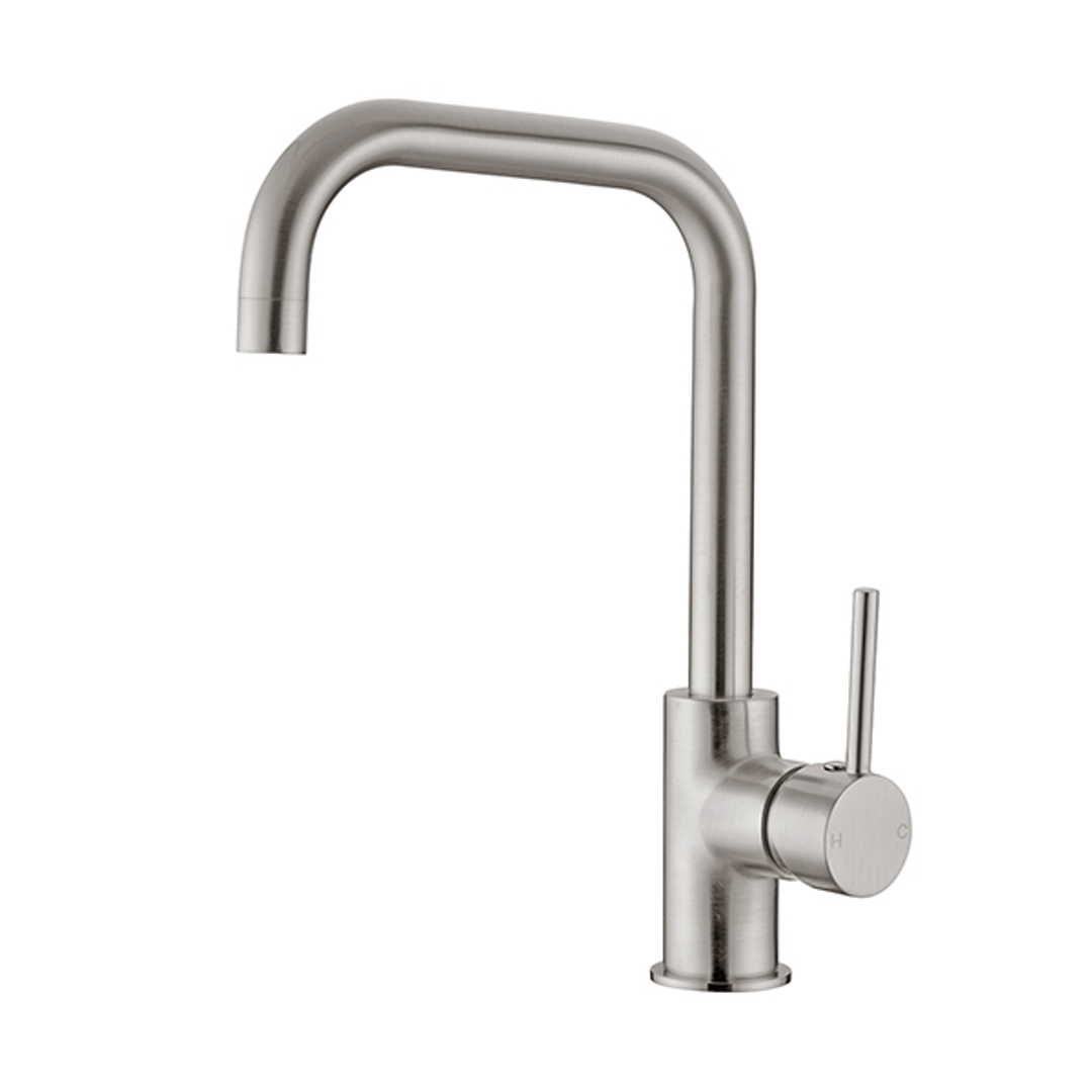 Nero Dolce Kitchen Mixer Square Shape Shower - Brushed Nickel
