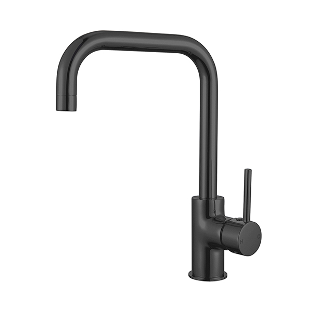Dolce Kitchen Nero Mixer Square Shape Shower - Matt Black
