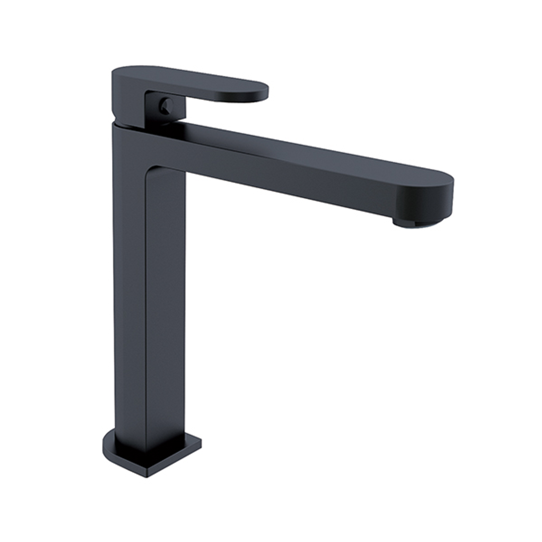 Nero Ecco Tall Basin Mixer - Matt Black