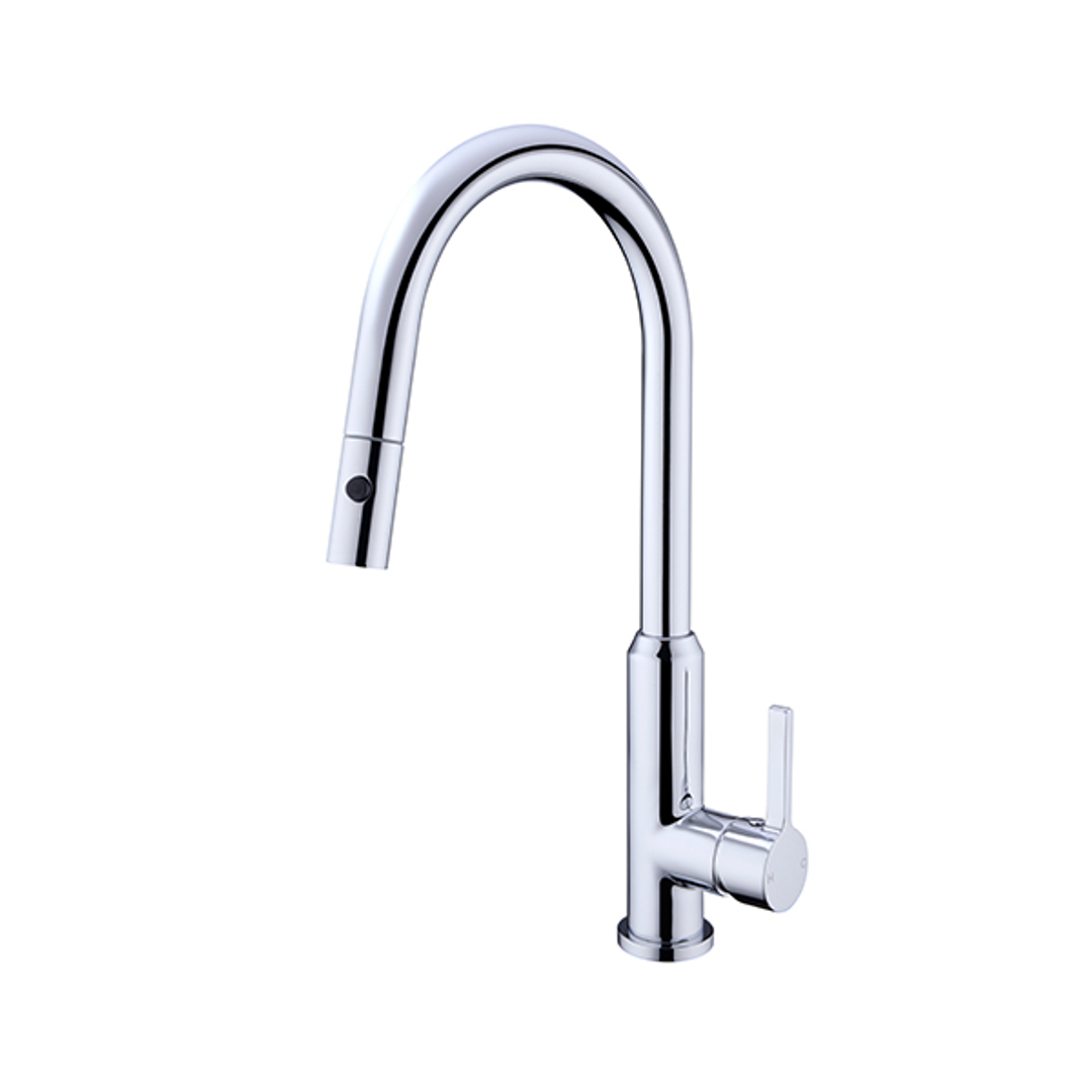 Pearl Pull Out Sink Nero Mixer With Vegie Spray Function Shower - Chrome