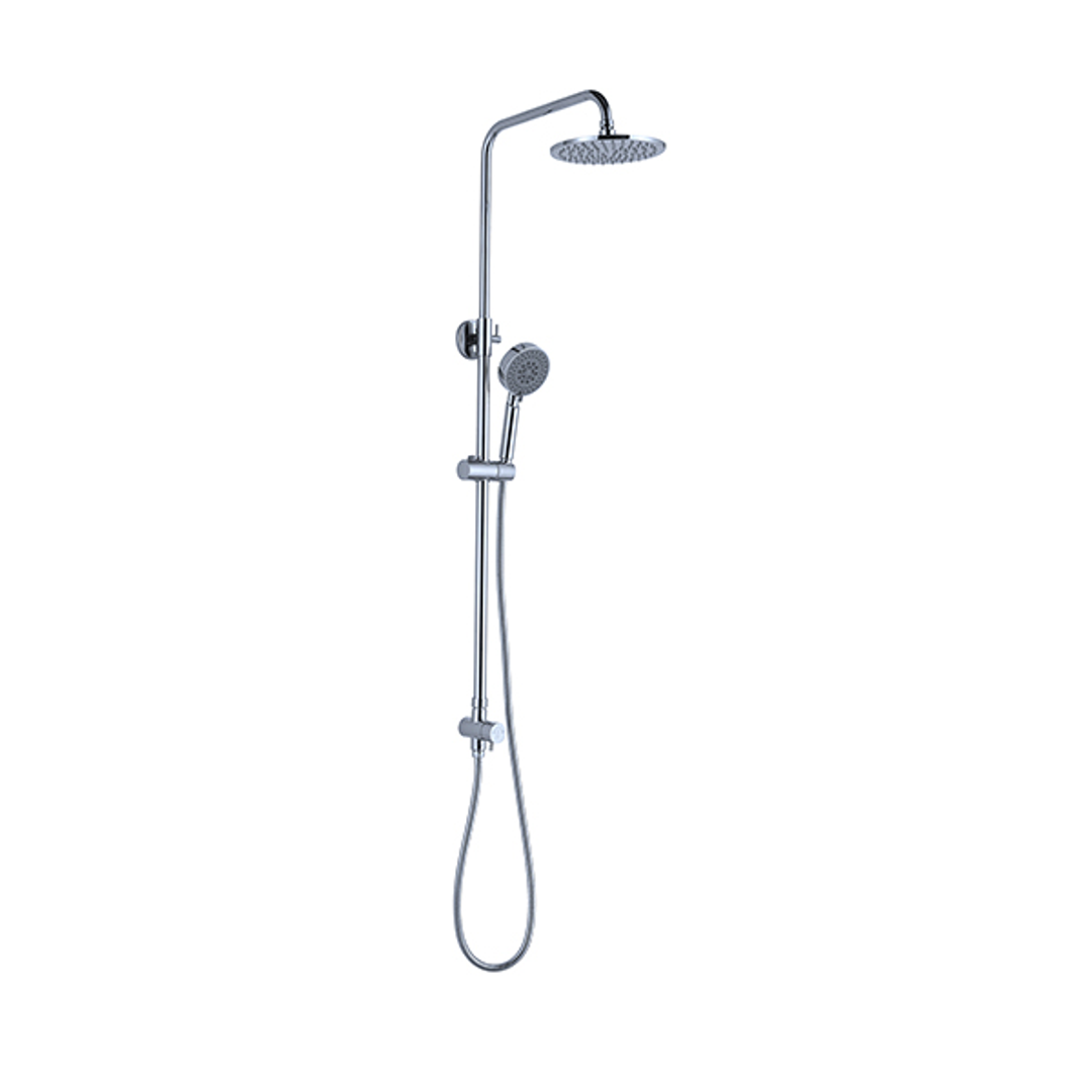 Nero Nova Round Shower Set Bottom Inlet - Chrome