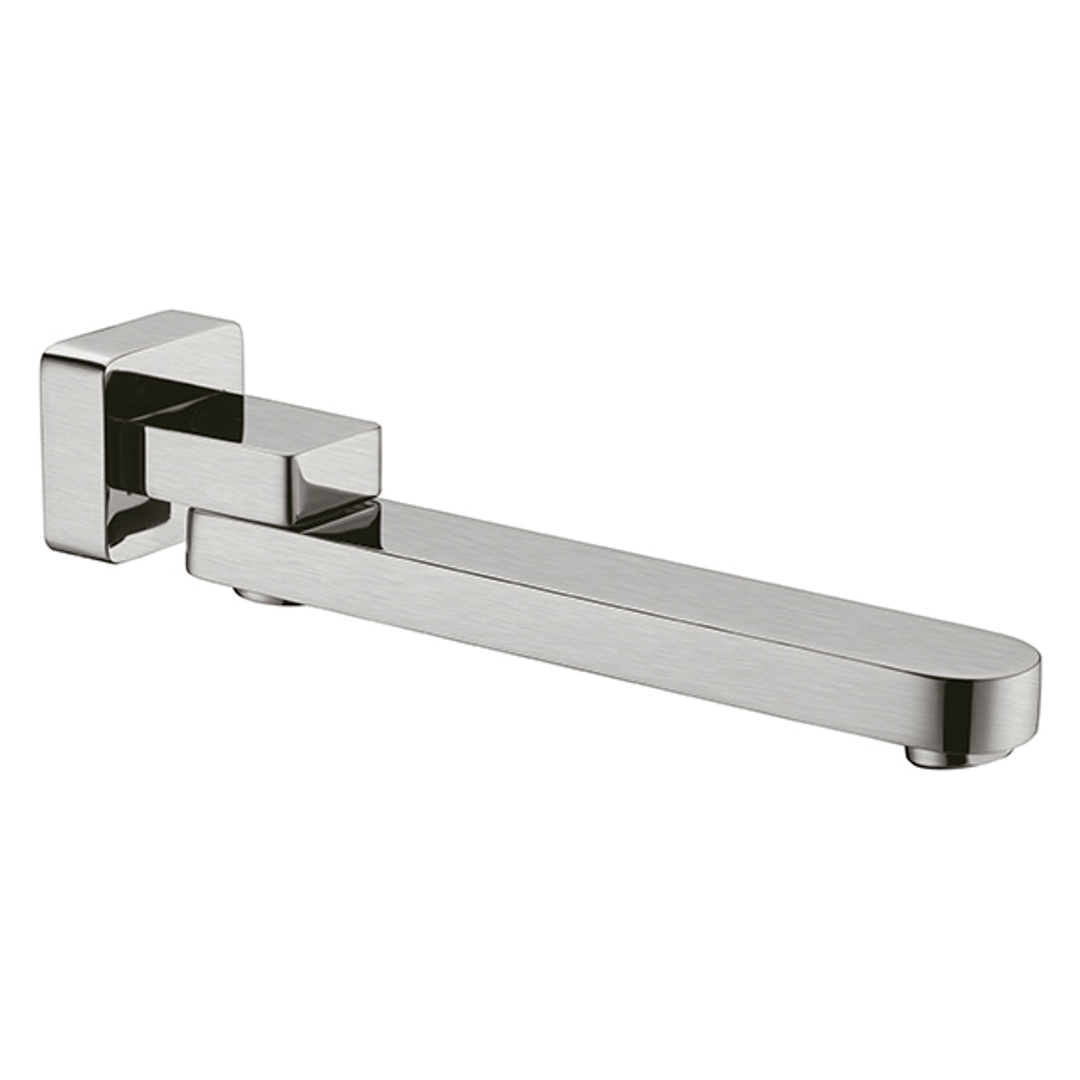 Bianca Swivel Nero Bath Spout - Brushed Nickel