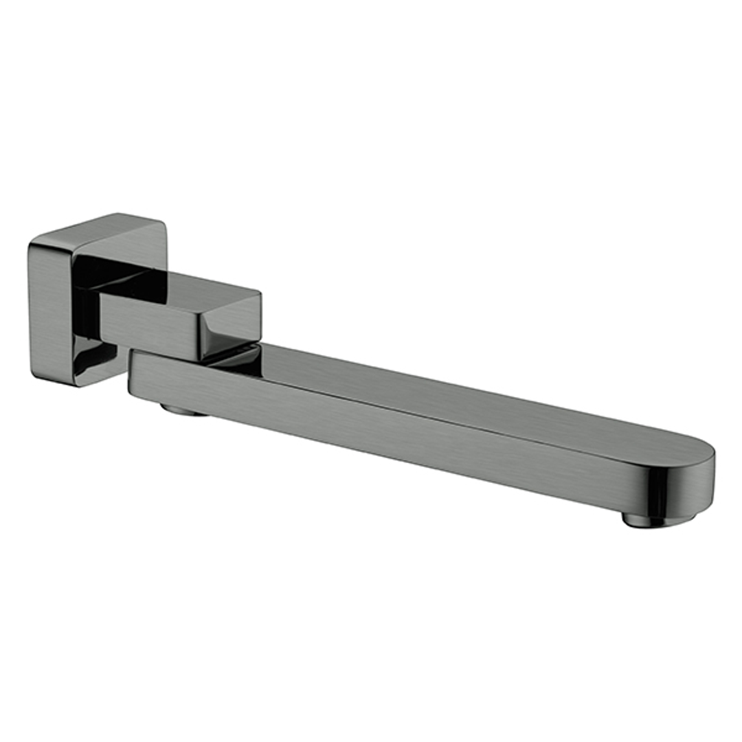 Nero Bianca Swivel Bath Spout - Gun Metal Grey