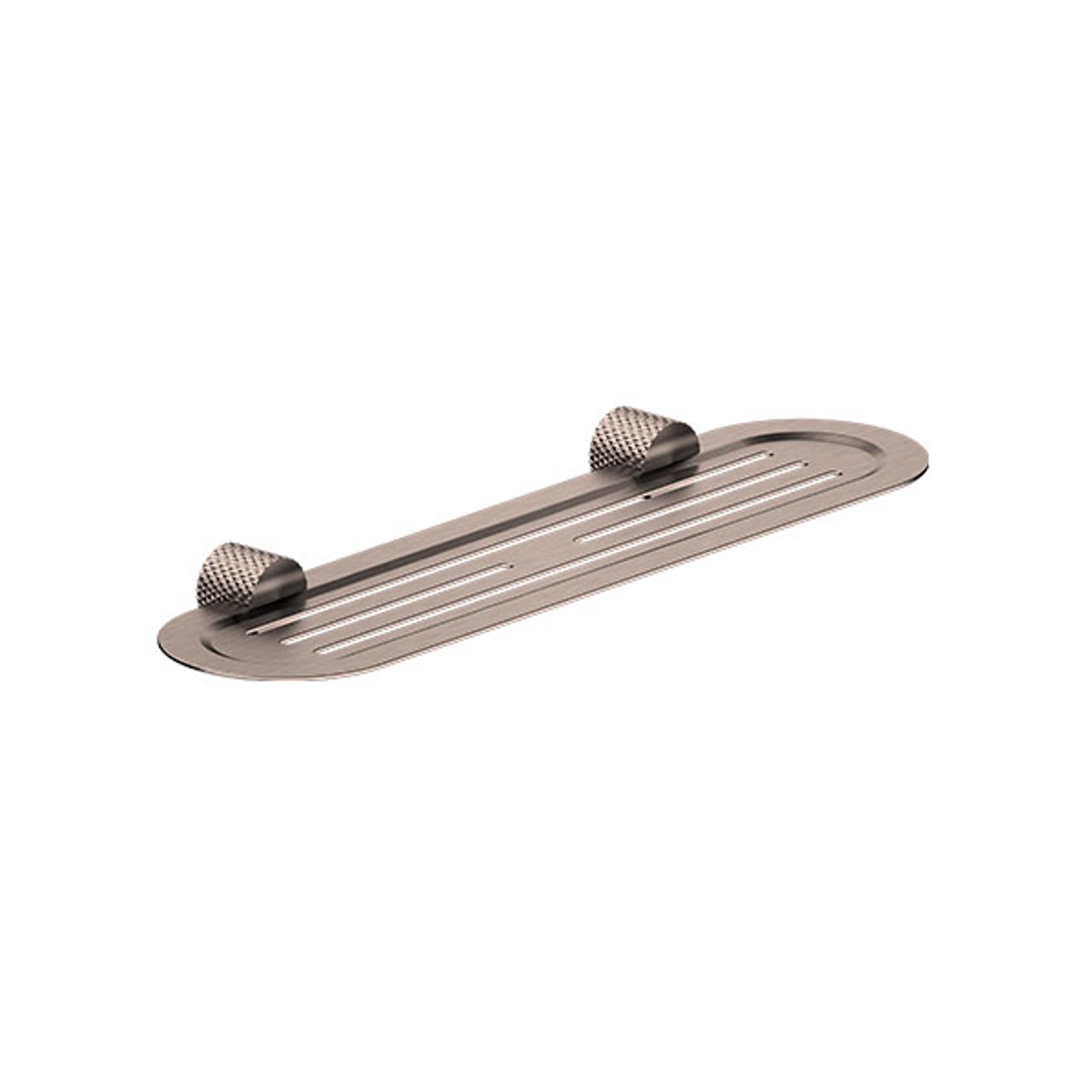 Opal Nero Metal Shelf - Brushed Bronze