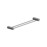 Nero Opal Double Towel Rail 600mm - Graphite