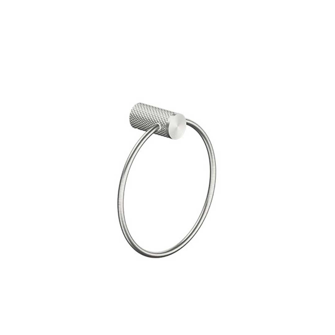 Nero Opal Towel Ring - Brushed Nickel