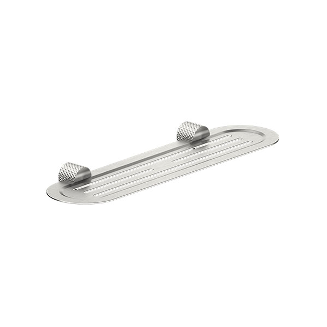 Opal Nero Metal Shelf - Brushed Nickel