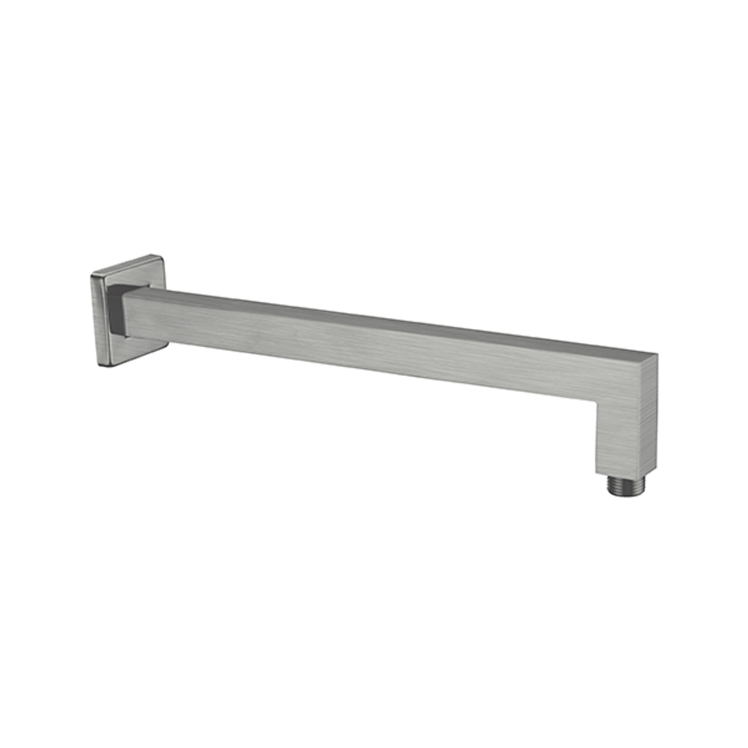Square Nero Shower Arm - Gun Metal