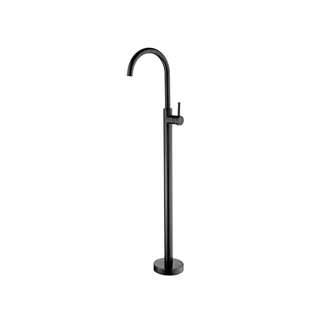 Dolce Floormount Nero Mixer Shower - Matt Black