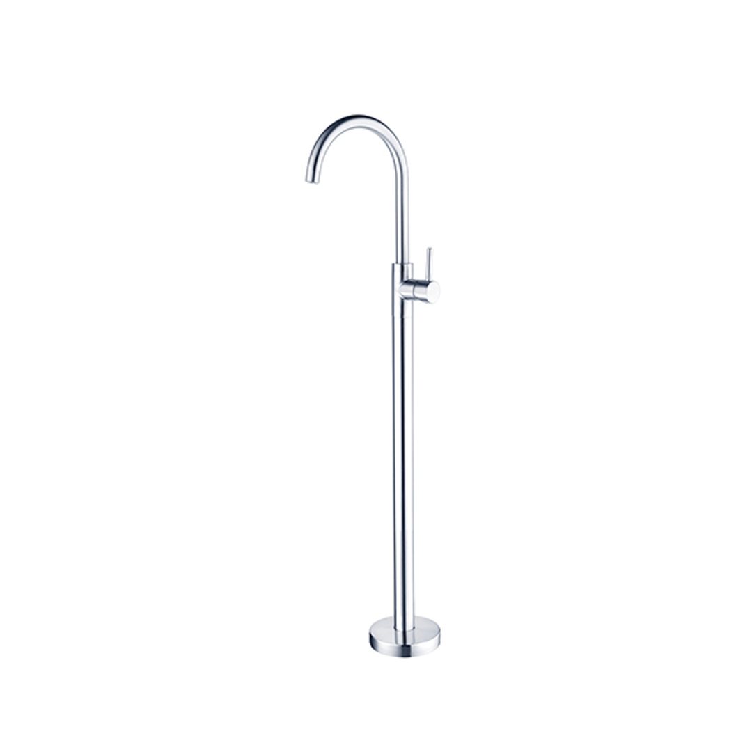 Dolce Floormount Nero Mixer Shower - Chrome