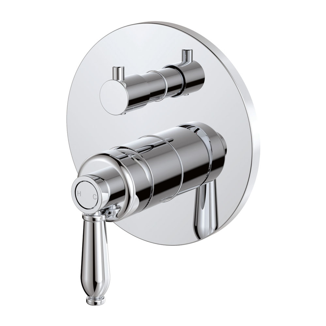 Fienza Eleanor Wall Diverter Mixer - Chrome/Chrome