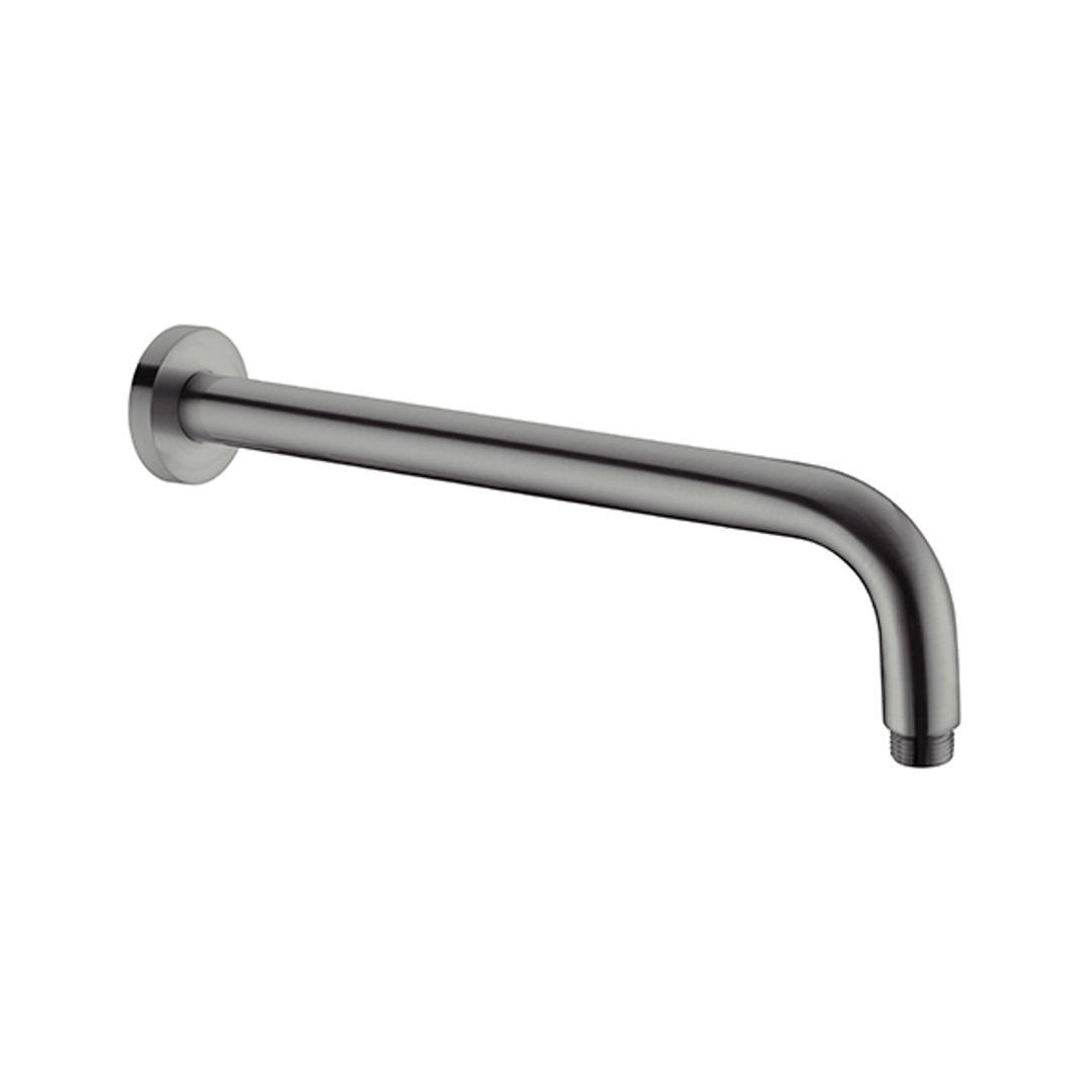 Nero Round Shower Arm - Gunmetal Grey