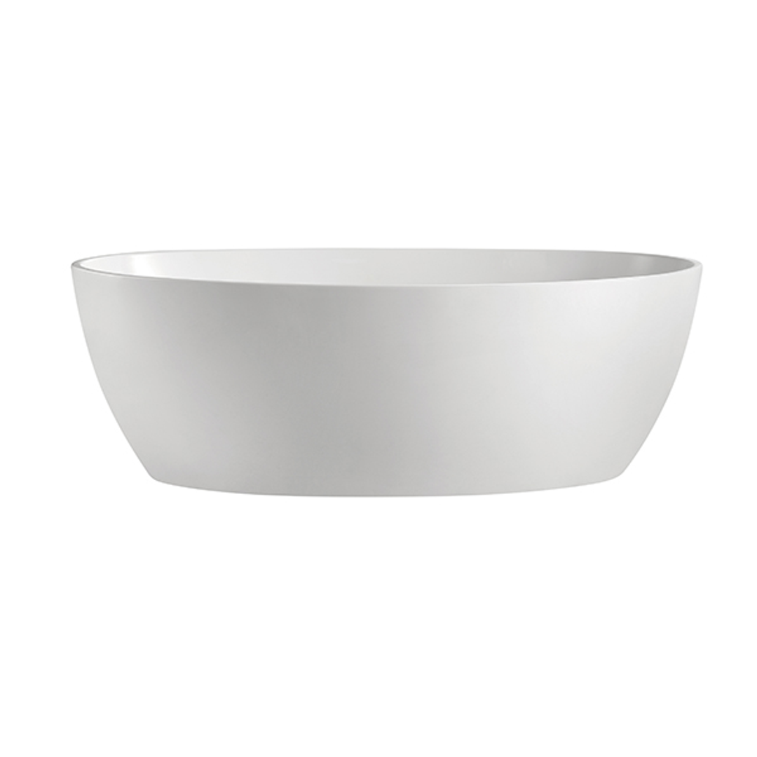 BNK Naga Versilia Oval Freestanding Bath Gloss White - 1540 X 755 X 575mm