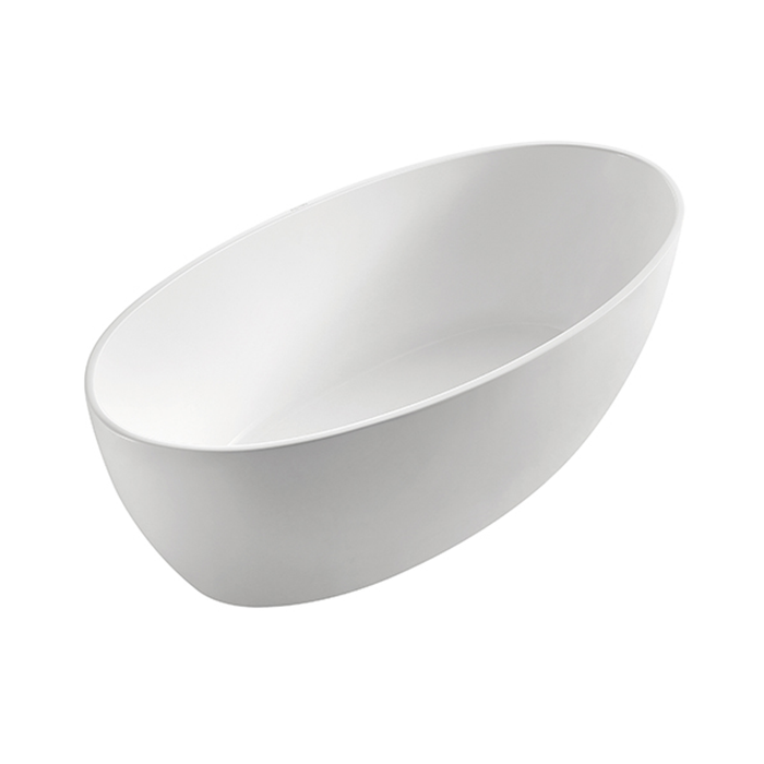 BNK Naga Oval Freestanding Bath 1540 X 755 X 575mm - Gloss White