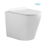 Toilet Floor Pan BNK Universal Installation Rimless - Matte White