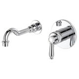 Fienza Eleanor Wall Basin/Bath Mixer Set - Chrome/Chrome