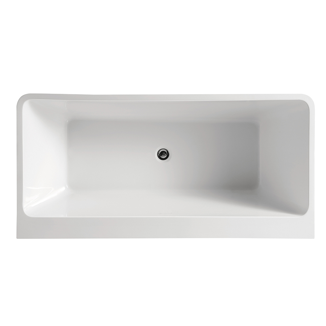 BNK Naga Virgana Freestanding Bath Gloss White - 1500 X 750 X 590mm