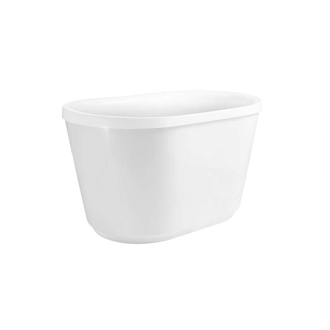 BNK Naga Oval Freestanding Bath 1200 X 720 X 650mm - Gloss White