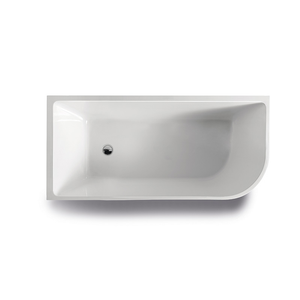 BNK Naga Left Hand Corner Bath Matt White - 1500 X 730 X 560mm