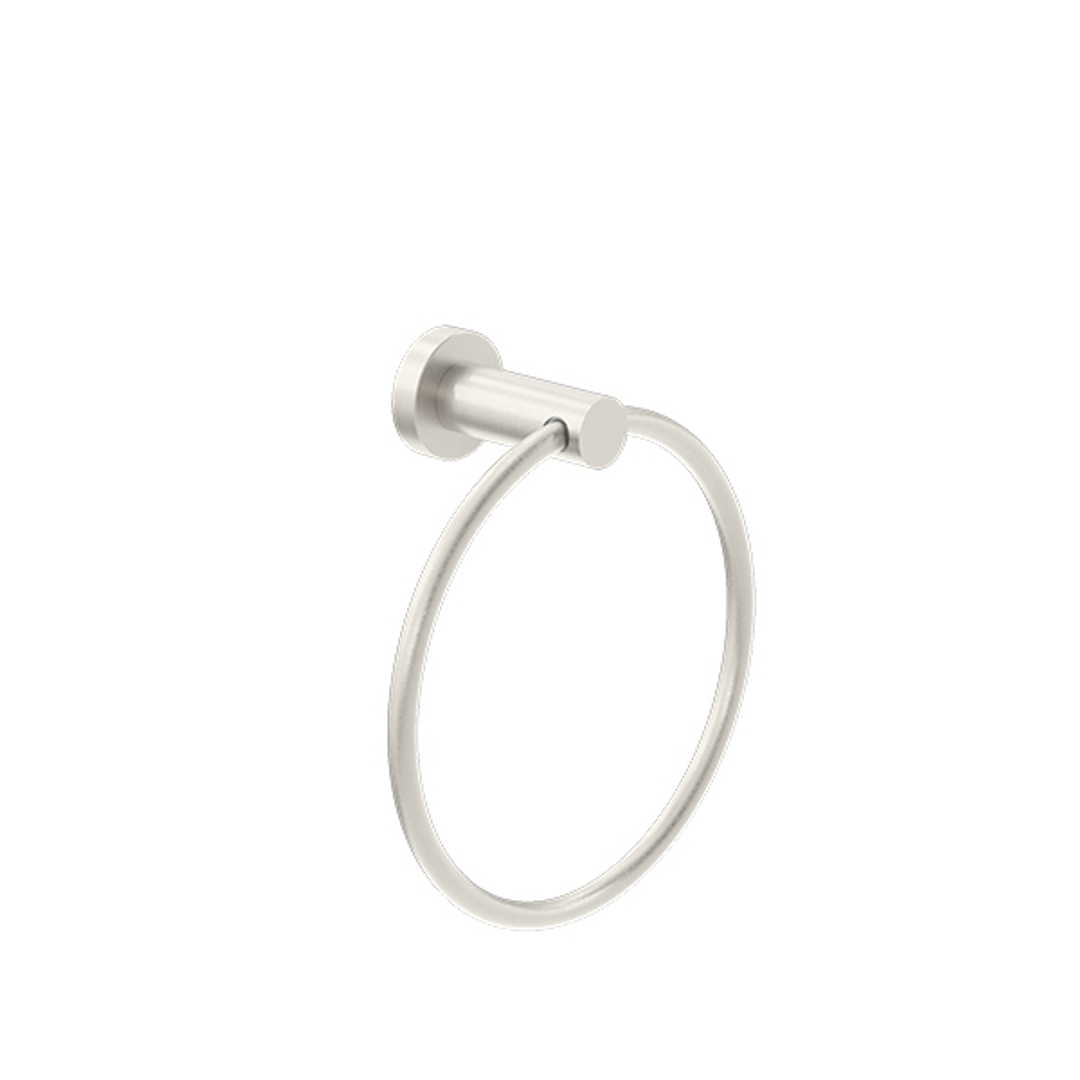 Nero Classic Hand Towel Ring - Brushed Nickel